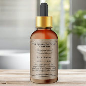 Vintage Kraft Paper Style Dropper Bottle Label