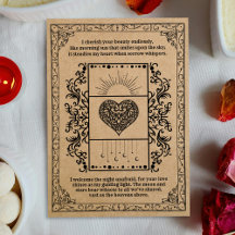 Vintage Kraft Zon Celestial Hart