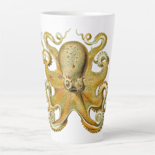 Vintage Kraken, Octopus Gamochonia, Ernst Haeckel Latte Mok