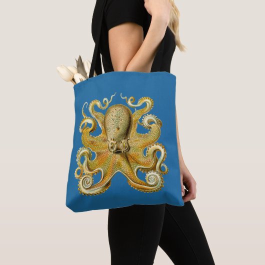 Vintage Kraken, Octopus Gamochonia, Ernst Haeckel Tote Bag (Dichtbij)