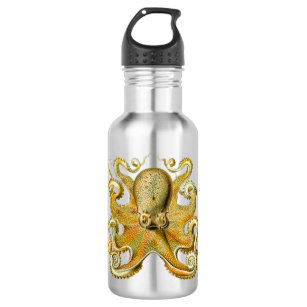 Vintage Kraken, Octopus Gamochonia, Ernst Haeckel Waterfles