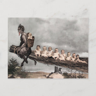 Vintage Krampus Briefkaart