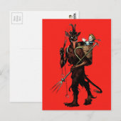 Vintage Krampus Briefkaart (Voorkant / Achterkant)