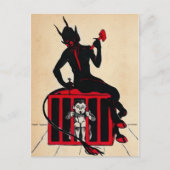 Vintage Krampus Briefkaart (Voorkant)