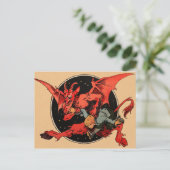 Vintage Krampus Briefkaart (Staand voorkant)