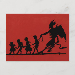 Vintage Krampus Briefkaart
