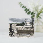 Vintage Krampus Briefkaart (Staand voorkant)