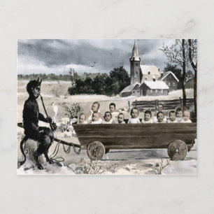 Vintage Krampus Briefkaart