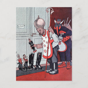 Vintage Krampus Briefkaart