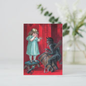 Vintage Krampus Briefkaart (Staand voorkant)