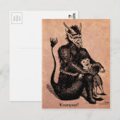Vintage Krampus Briefkaart (Voorkant / Achterkant)