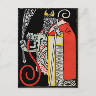 Vintage Krampus Briefkaart
