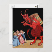 Vintage Krampus Briefkaart (Voorkant / Achterkant)