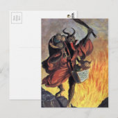 Vintage Krampus Briefkaart (Voorkant / Achterkant)