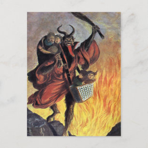 Vintage Krampus Briefkaart
