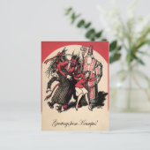 Vintage Krampus Briefkaart (Staand voorkant)