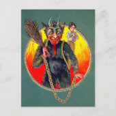 Vintage Krampus Briefkaart (Voorkant)