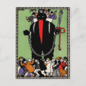 Vintage Krampus Devil Briefkaart (Voorkant)