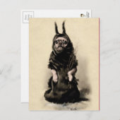 Vintage Krampus Dog Briefkaart (Voorkant / Achterkant)