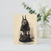 Vintage Krampus Dog Briefkaart (Staand voorkant)