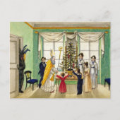 Vintage Krampus kerstsceen Briefkaart (Voorkant)