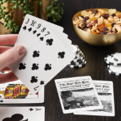 Vintage Krant Stijl Vaderdag Pokerkaarten (Insitu)