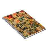 Vintage Kranten Collage Notitieboek (Rechterzijde)