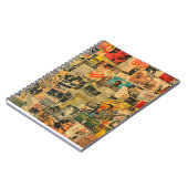 Vintage Kranten Collage Notitieboek (Linkerzijde)