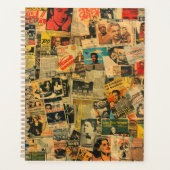 Vintage Kranten Collage Planner (Voorkant)