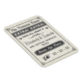 Vintage Kranten Save the Date Magneet (Rechterzijde)