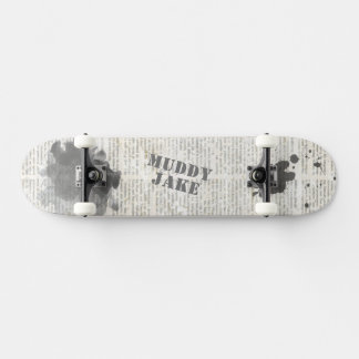 Vintage Krantennaam Rustiek Persoonlijk Skateboard