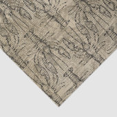 Vintage Kreeft Tissuepapier (Detail)