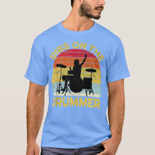 Vintage krijgt de drummer Funny Drummer drumming T-shirt
