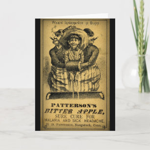 Vintage krijgt een goede medicinale advertentiekaa kaart
