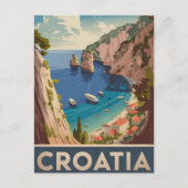 Vintage Kroatië Briefkaart (Voorkant)