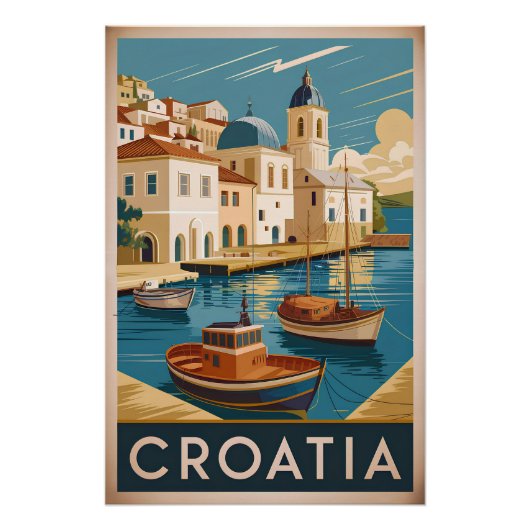Vintage Kroatië Perfect Poster (Voorkant)