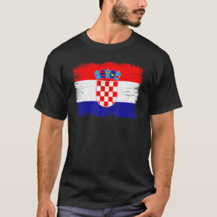 Vintage Kroatië Vlag Kroatische Onafhankelijkheids T-shirt