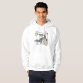 Vintage Krokodil & Herfstbladeren Hoodie (Voorkant volledig)