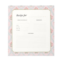 Vintage Kruidenshop Lijst Notitieblok met Botanisc
