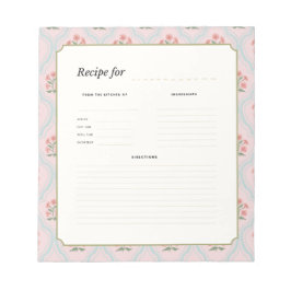 Vintage Kruidenshop Lijst Notitieblok met Botanisc