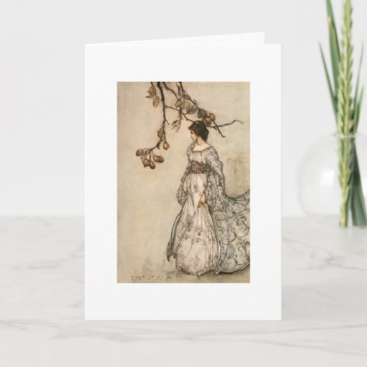 Vintage Kunst - Fee die "Undancey voelen", Kaart (Voorkant)