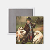 Vintage Kunst Magneet (Voorkant / Achterkant)