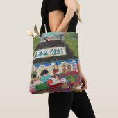 Vintage Kunst Tas Zak Participatie Lint (Dichtbij)