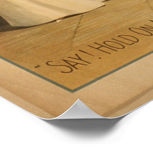 Vintage Kunst Te veel Johnson Poster (Hoek)