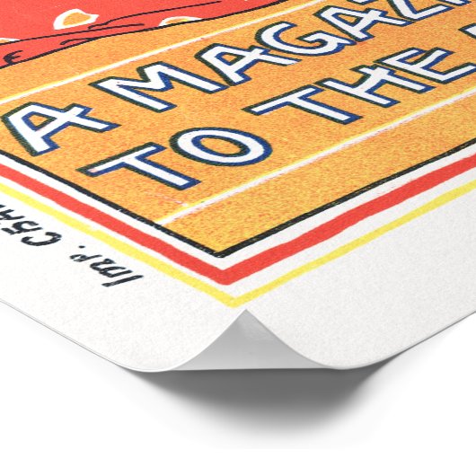 Vintage kunsttijdschrift Hoesje Poster (Hoek)