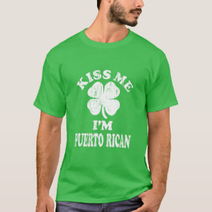 Vintage Kus Ik ben Puerto Ricaans St Patricks Day  T-shirt