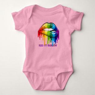 Vintage Kus My Rainbow Lips Baby Bodysuit
