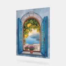 vintage Kust Romantisch Landschap Balkon en Citroe