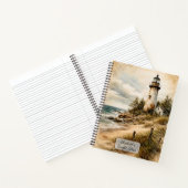 Vintage Kustvuurtoren Notitieboek (Binnen)