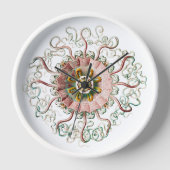 Vintage kwal tekening Wall Clock (Voorkant)